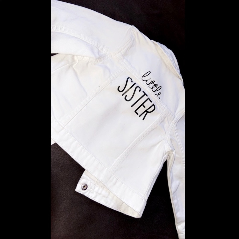 Gap Jean Jacket Custom made “Little Sister”